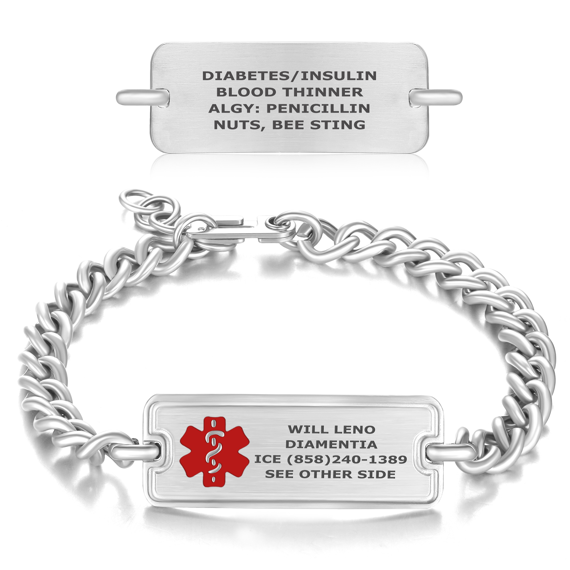 Alzheimers Dementia/Identification Bracelet